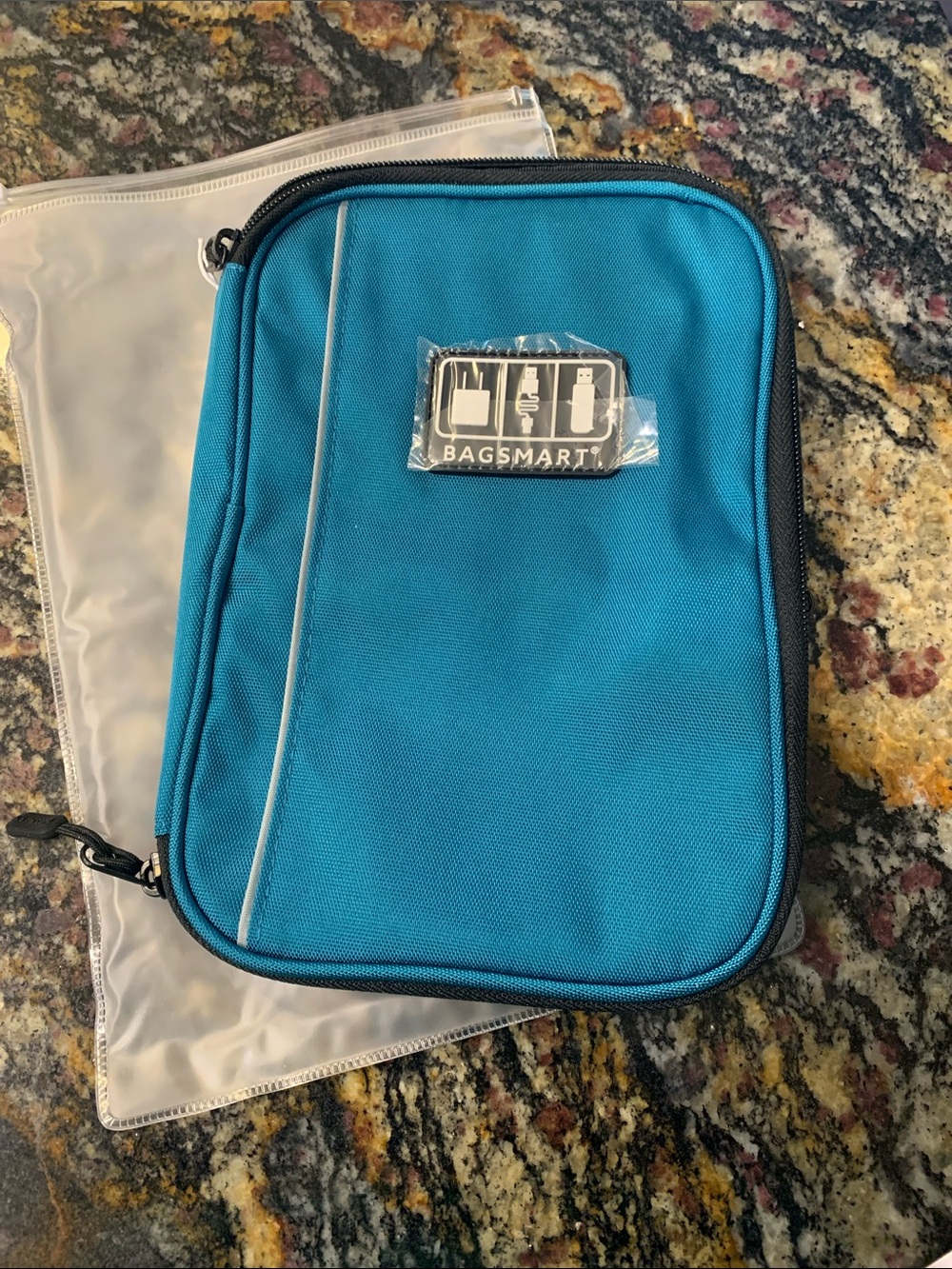 BagSmart Teal Travel Organizer for Cables
